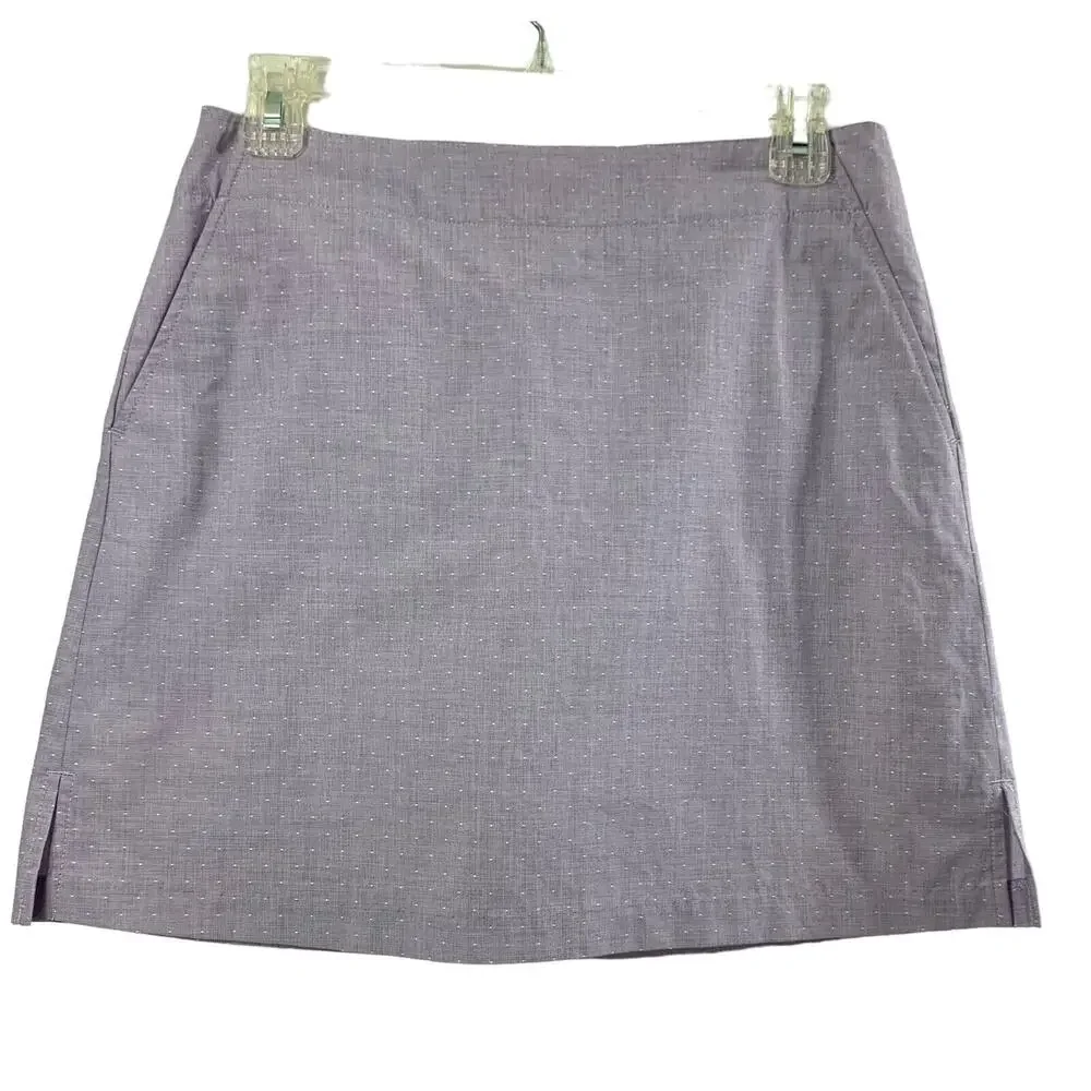 Lady Hagan Golf Skort Womens 2 Light Purple White Polka Dot Tennis Athletic Wear